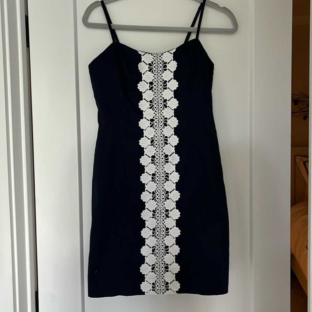 Lilly Pulitzer Shelli Stretch Navy Dress 🐚